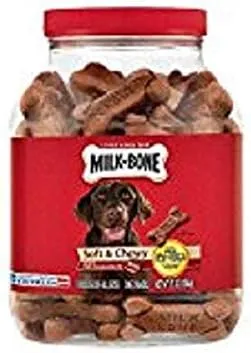 Milk-Bone Soft & Chewy Dog Snacks (Beef & Filet Mignon Recipe) 37oz (2-Pack (37oz))